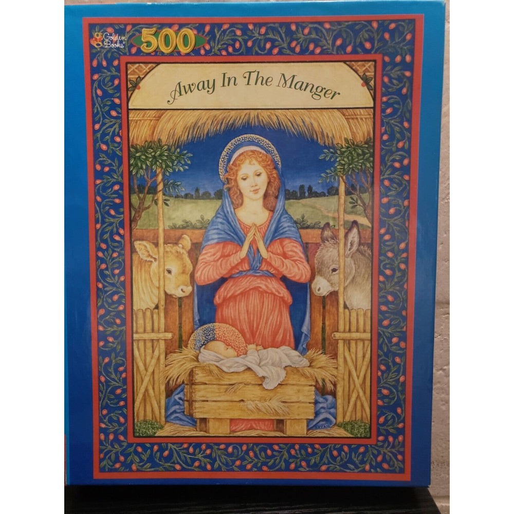 Golden Books 500 Piece Jigsaw Puzzle (1998) Away in A Manger